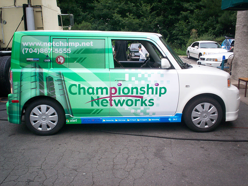 50/50 Perforated Window Film 60” with optically clear laminate